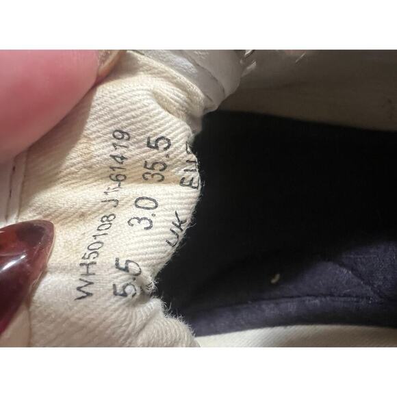 KEDS vintage y2k white leather sneakers womens 5.5 - Picture 2 of 5